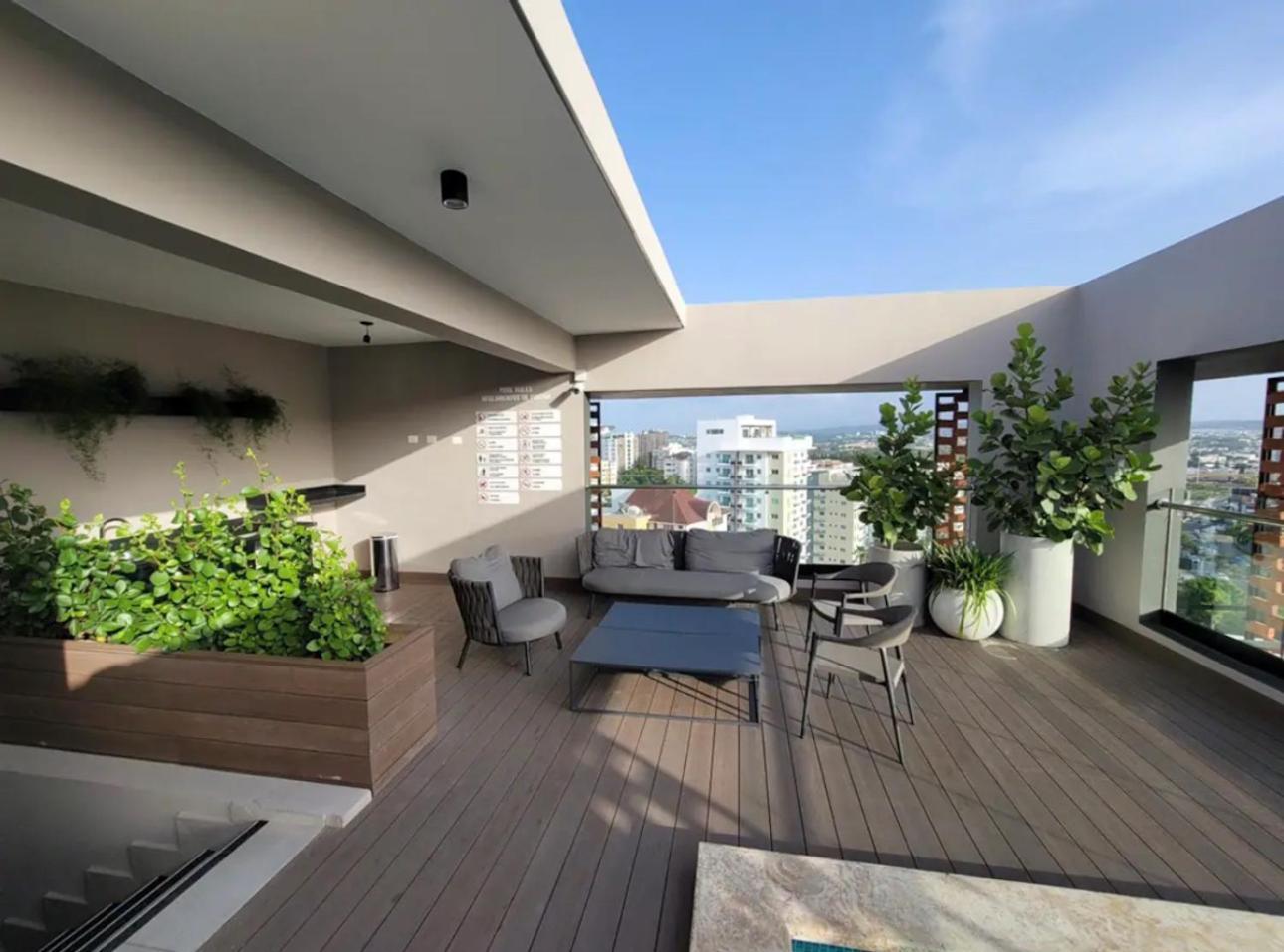 Modern Luxury Condo With Rooftop Pool & Gym サンティアゴ・デ・ロス・カバリェロス エクステリア 写真